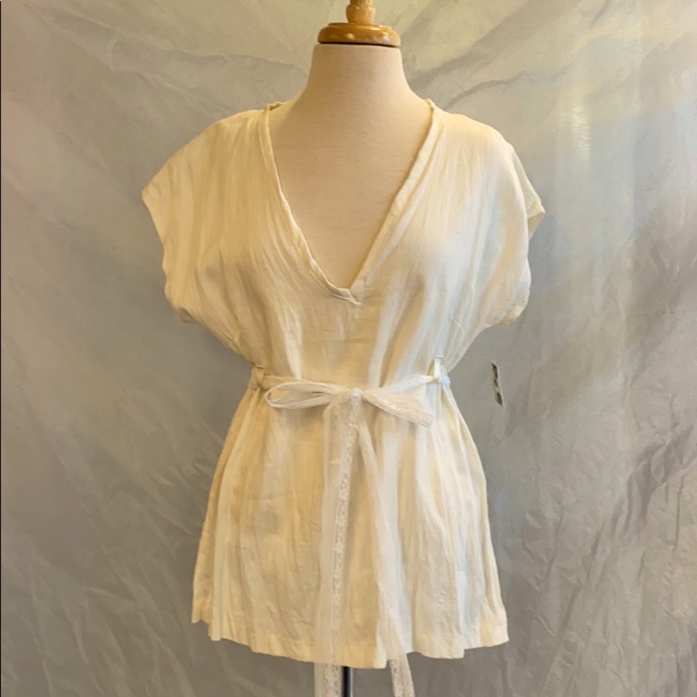 SOLD L/xl Linen top